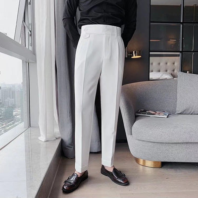 High-grade Slim Fit Draping Effect Pants