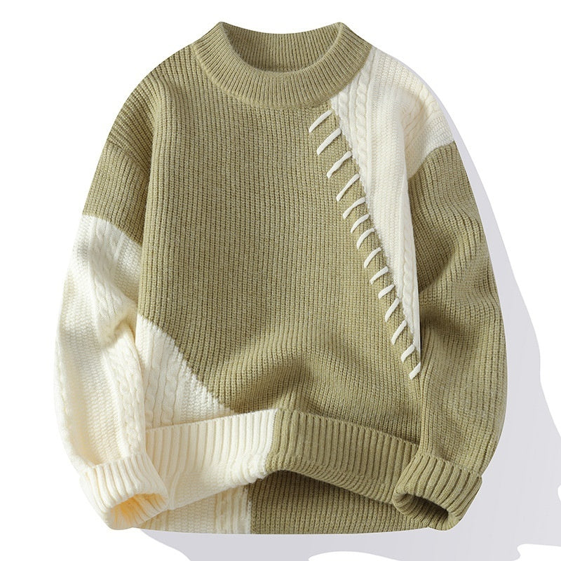 Matching Comfortable Loose Round Neck Sweater