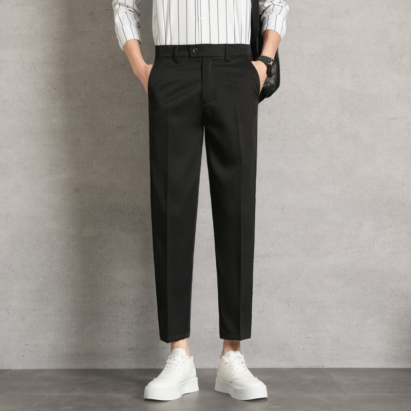 Men's High-waisted Trousers Draping Spring Pants