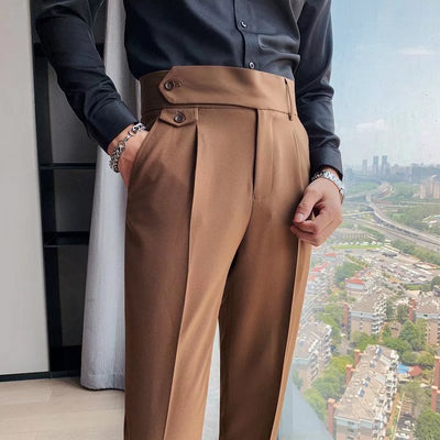 High-grade Slim Fit Draping Effect Pants