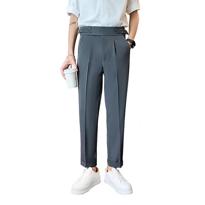 Men's High-waisted Trousers Draping Spring Pants