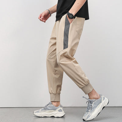 Cropped Thin Casual Trousers