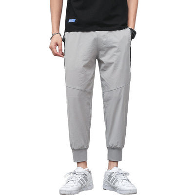 Cropped Thin Casual Trousers