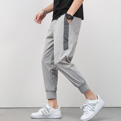 Cropped Thin Casual Trousers