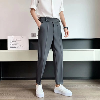 Men's High-waisted Trousers Draping Spring Pants