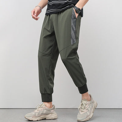 Cropped Thin Casual Trousers