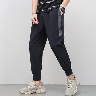 Cropped Thin Casual Trousers