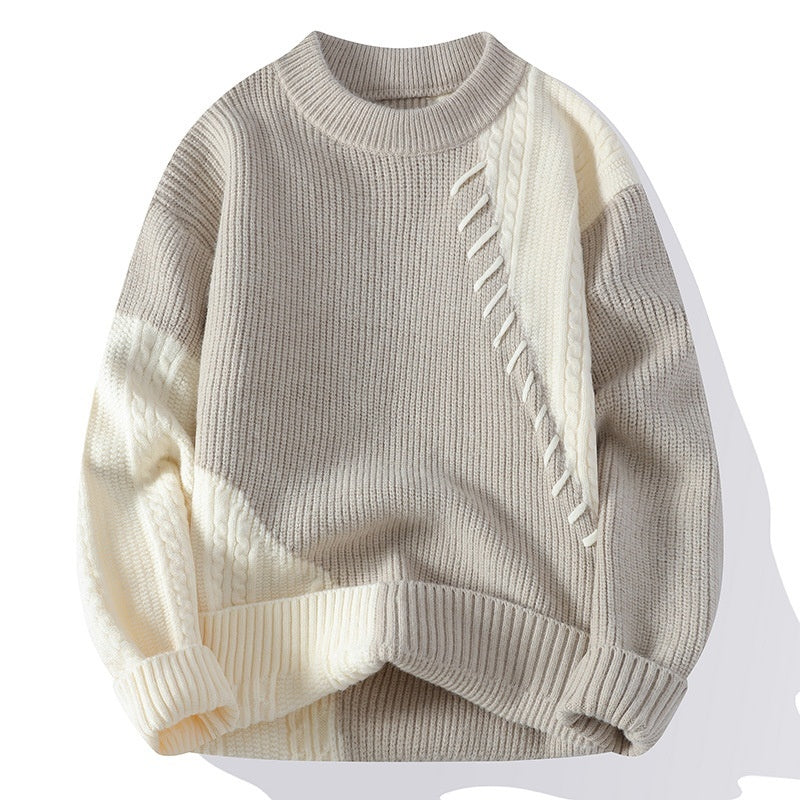 Matching Comfortable Loose Round Neck Sweater