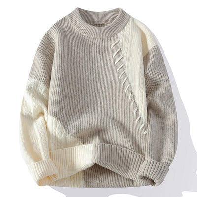 Matching Comfortable Loose Round Neck Sweater