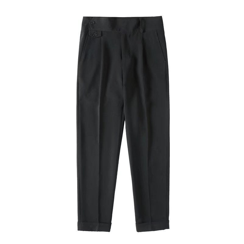 High-grade Slim Fit Draping Effect Pants